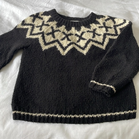 Wool patterned Velvet by Graham & Spencer sweater, Size XS. - Picture 5 of 5